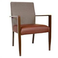 Azeeza Wood-Look Metal Seating